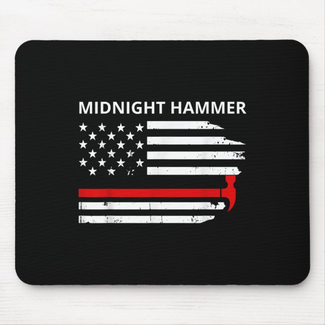 Midnight Hammer B-2 Stealth Jet Operation Merica F Mouse Mat (Front)