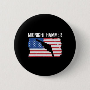 Midnight Hammer B-2 Stealth Jet Operation Usa Flag 6 Cm Round Badge