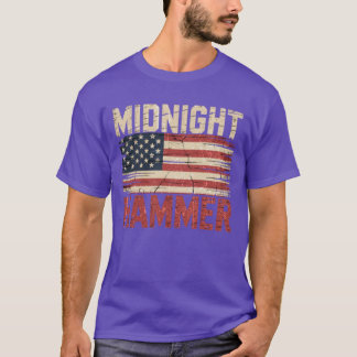 Midnight Hammer B-2 Stealth Jet Usa Flag T-Shirt