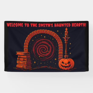 Midnight Hearth Mediaeval-Orange and black Banner