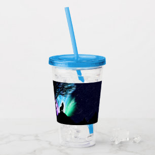 Midnight Howl Acrylic Tumbler
