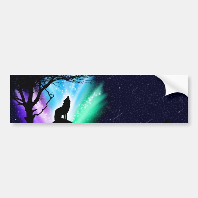Midnight Howl Bumper Sticker (Front)