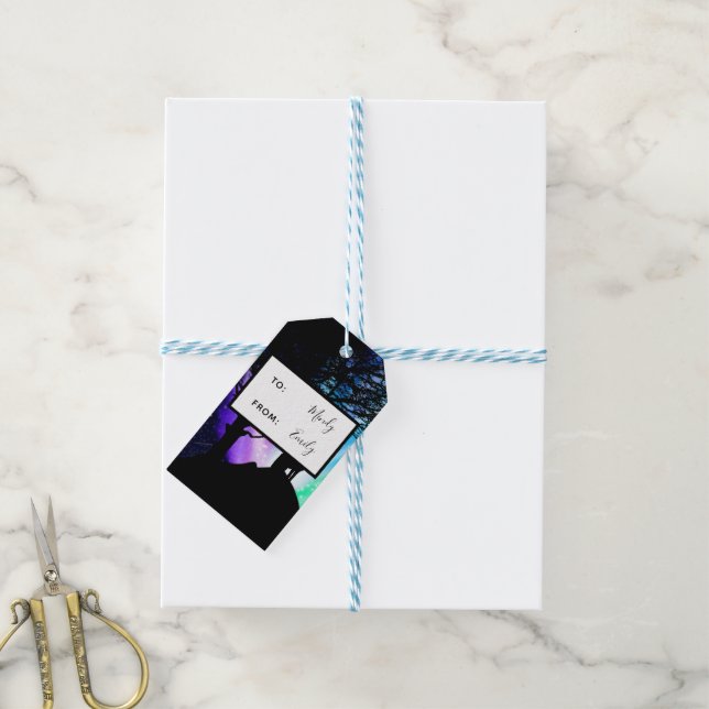 Midnight Howl Gift Tags (With Twine)