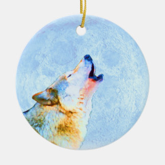 Midnight Howl Moon Ornament