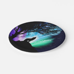 Midnight Howl Paper Plate