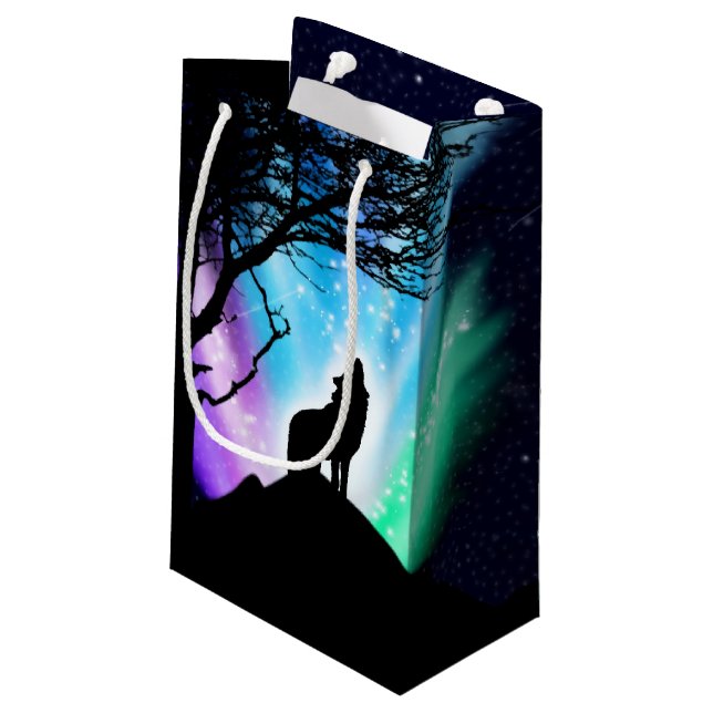 Midnight Howl Small Gift Bag (Back Angled)