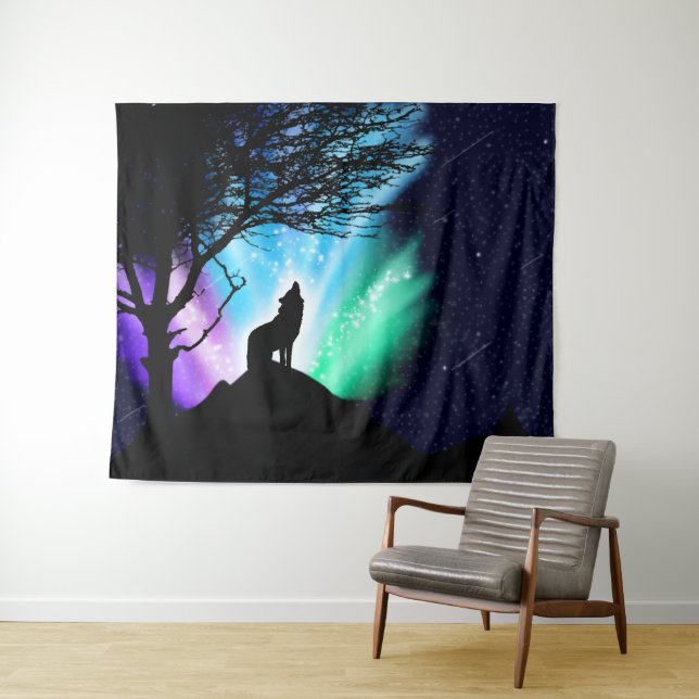 Midnight Howl Tapestry (In Situ (Horizontal))