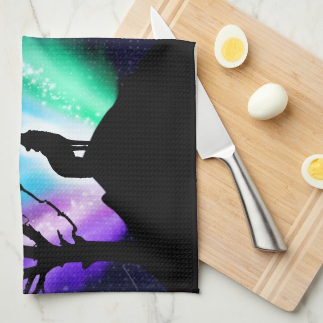 Midnight Howl Tea Towel (Quarter Fold)