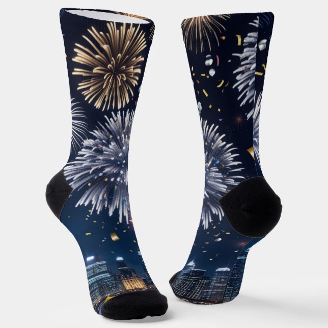 Midnight in the Sky Socks (Angled)