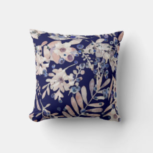 Midnight Indigo Eucalyptus & Blueberry Botanical Cushion