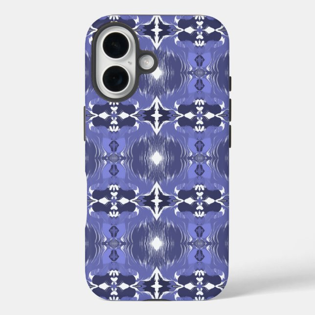 Midnight Indigo Kaleidoscope  Case-Mate iPhone Case (Back)