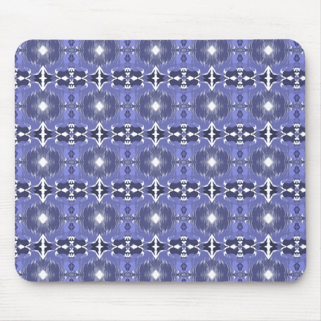 Midnight Indigo Kaleidoscope  Mouse Mat (Front)