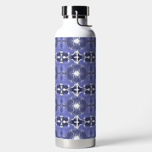 Midnight Indigo Kaleidoscope  Water Bottle