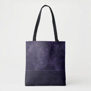 Midnight Indigo Romance   Satiny Grunge Damask Tote Bag