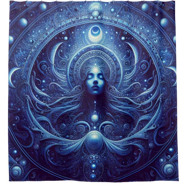 Midnight Insight Shower Curtain (Front)