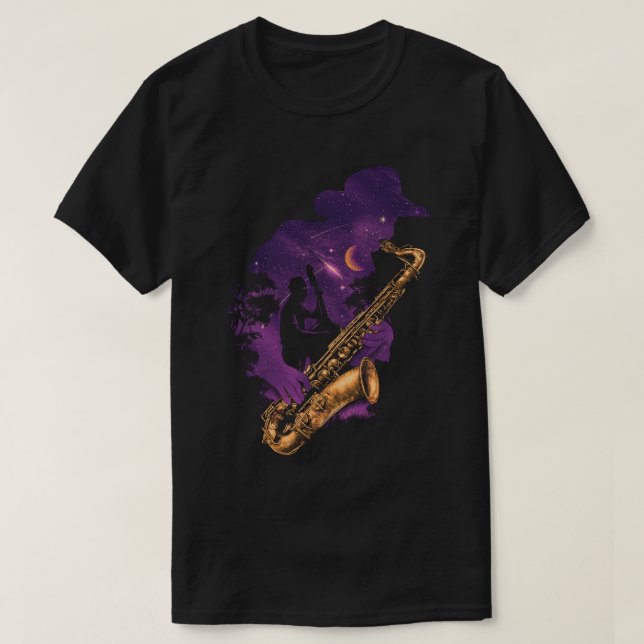 Midnight Jazz T-shirt (Design Front)