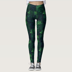 Midnight Jungle Print Leggings