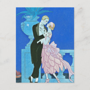 Midnight Kiss Art Deco Invitations