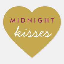Midnight Kisses Wedding Party Magenta Gold