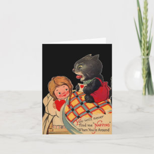 Midnight Kitty - Disturbing Valentine's Day Cards