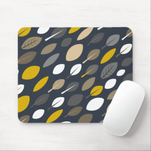 Midnight Leaves Mouse Mat