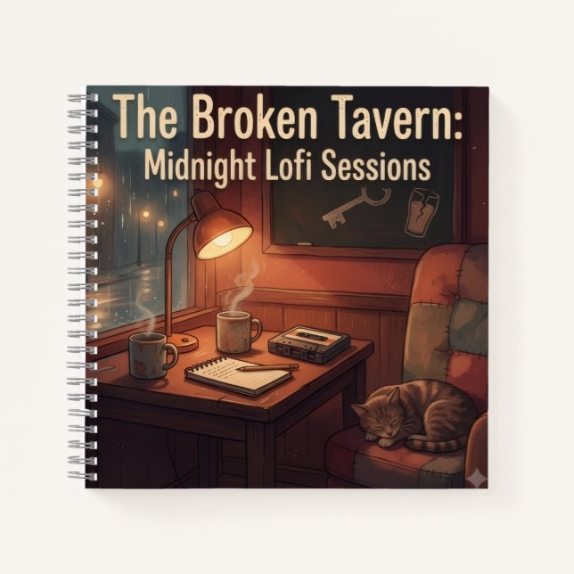 Midnight Lofi Sessions Journal (Front)