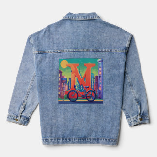 "Midnight Love Letter Women's Denim Jacket" Denim Jacket