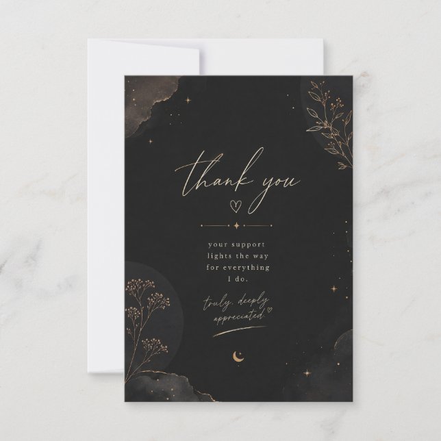 Midnight Luxe Thank You Card (Front)