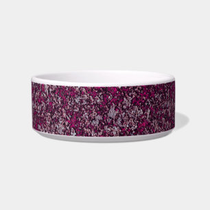 Midnight Magenta Rusted Metal Texture Abstract Bowl