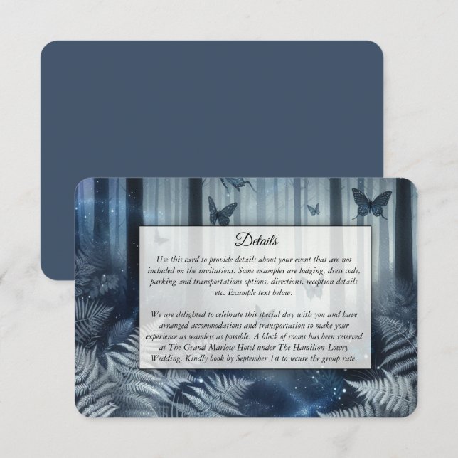 Midnight Magic and Moonlit Wings Enclosure Card (Front/Back)