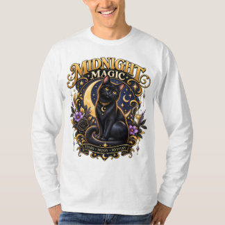 Midnight Magic Black Cat T-Shirt |