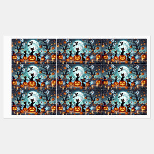 Midnight Magic: Black Cats & Pumpkins Halloween