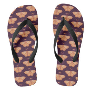 Midnight Magic: Witchy Night Moth Flip Flops