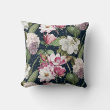 Midnight Magnolia Garden Vintage Botanical 