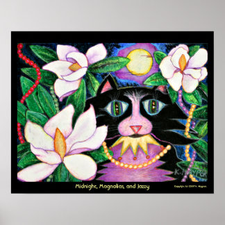 Midnight, Magnolias, and Jazzy Poster