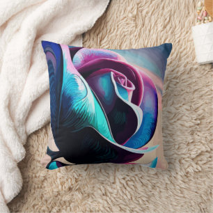 Midnight Majesty: The Dark Beauty of Black Roses Cushion