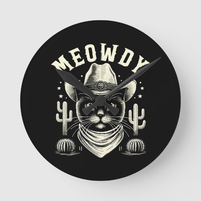 Midnight Majesty Unique Round Clock (Front)