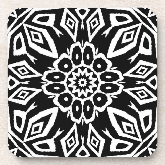Midnight Mandala Coaster (Front)