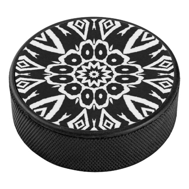 Midnight Mandala Hockey Puck (3/4)