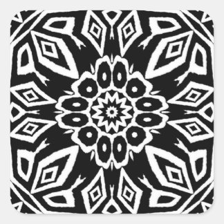 Midnight Mandala Square Sticker