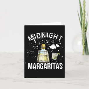 Midnight Margaritas Party For Halloween Witch Cute Card