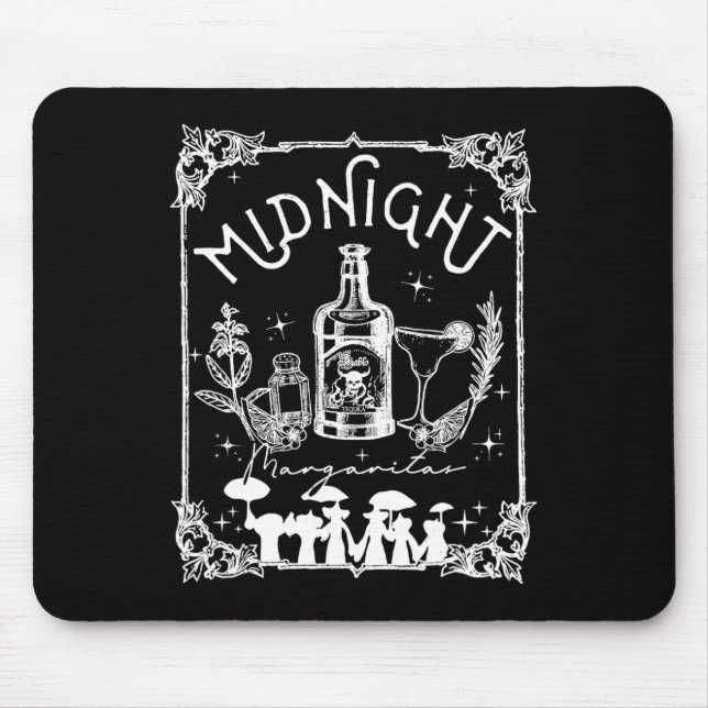 Midnight Margaritas Practical Magic Tee Halloween  Mouse Mat (Front)