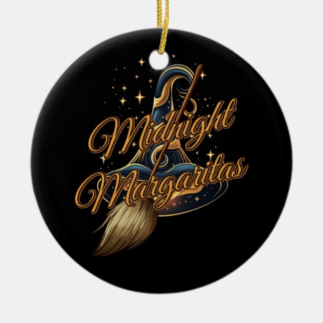 Midnight Margaritas Society Practical Magic Witch  Ceramic Tree Decoration (Front)