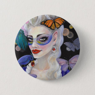 Midnight Masquerade Fairy 6 Cm Round Badge