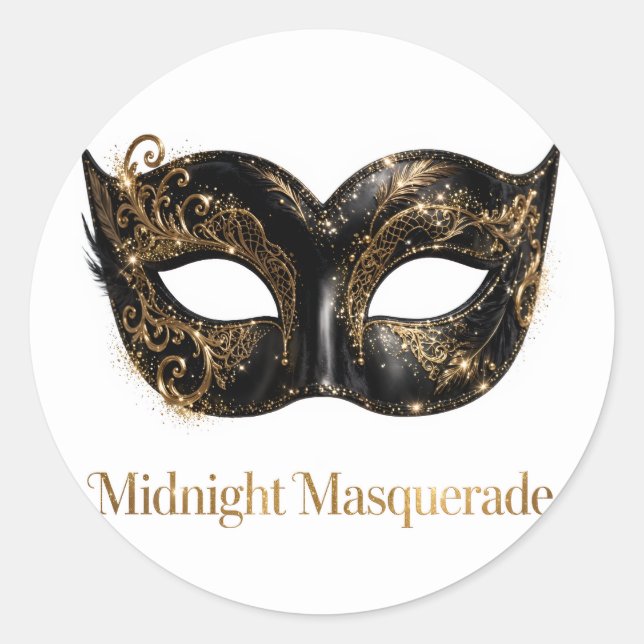 Midnight Masquerade Sticker (Front)