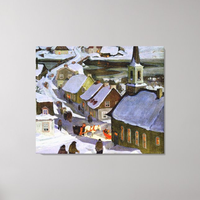 Midnight Mass, fine art painting, Canvas Print (Front)