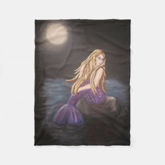 Midnight Mermaid Fleece Blanket