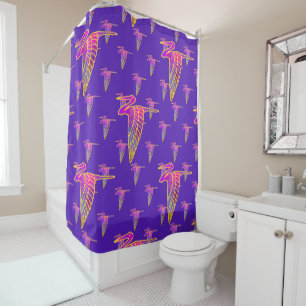 Midnight Migration Shower Curtain