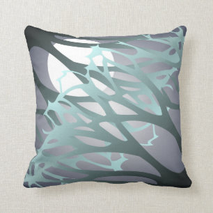 Midnight Moon and Branches Cushion