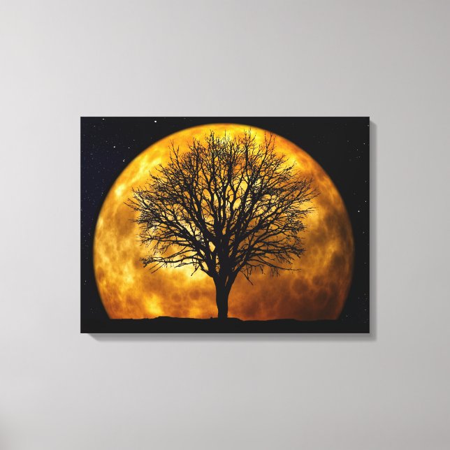 MIDNIGHT MOON CANVAS PRINT (Front)